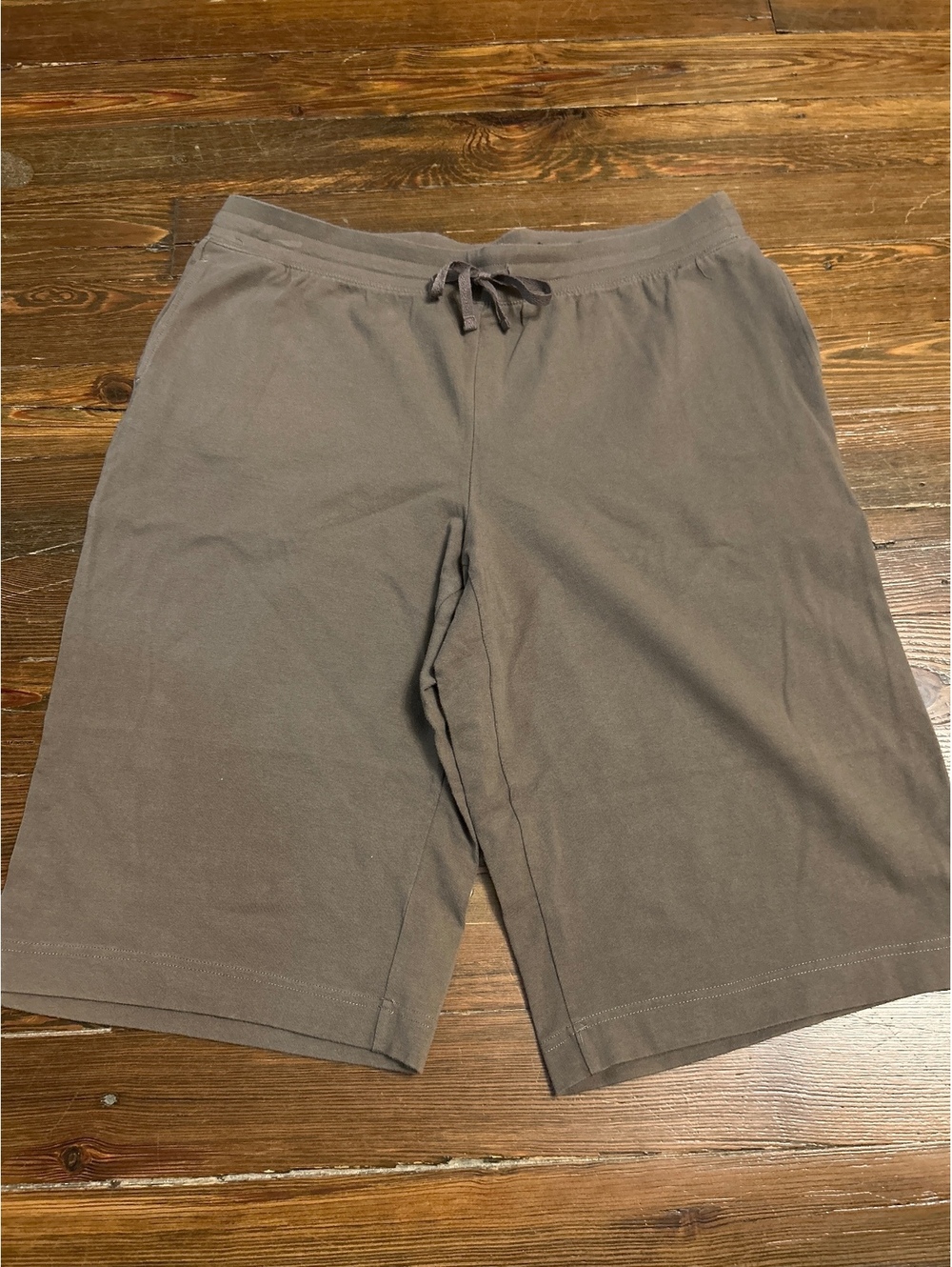 Karen Scott Sport Brown Cotton Spandex Shorts Size L
